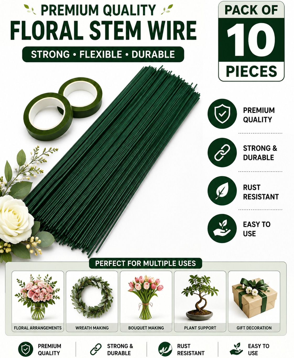 dsrk DS_Craft Stems-comb green--pk-10-10 Pices-picture-20