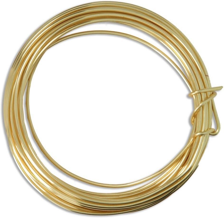13 Gauge - 2 Meters Brass Wire - (2.337 mm Diameter) - Golden Wire for Jewellery - DIY Jewellery & Artistic-image-4