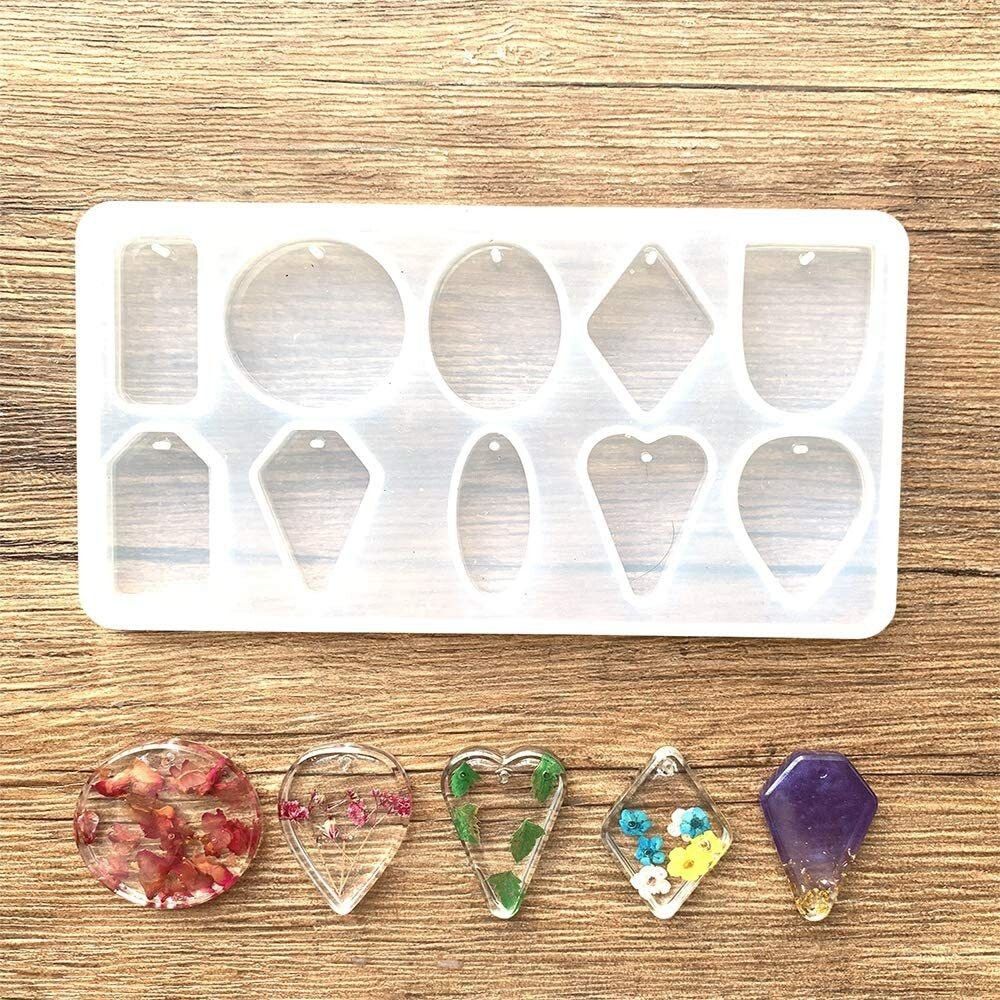 ditya crafts Resin Jewelry Mold Casting Molds Silicone Mould DIY Jewellery, Earrings, Keychains Pendant Mould Arts Craft Making-picture-11