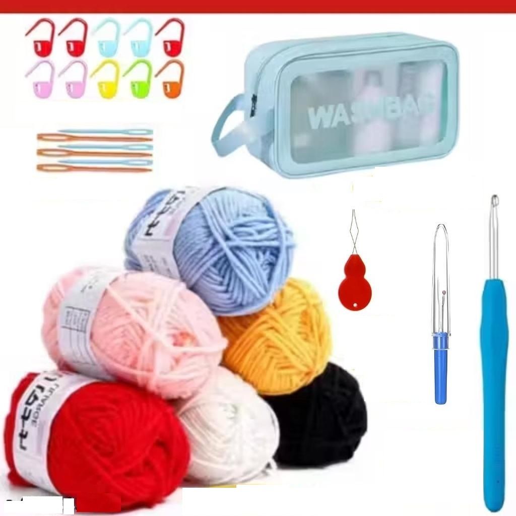 shop141 Crochet Kit for Beginner Learn to Crochet Set Supplies DIY Tools-picture-15