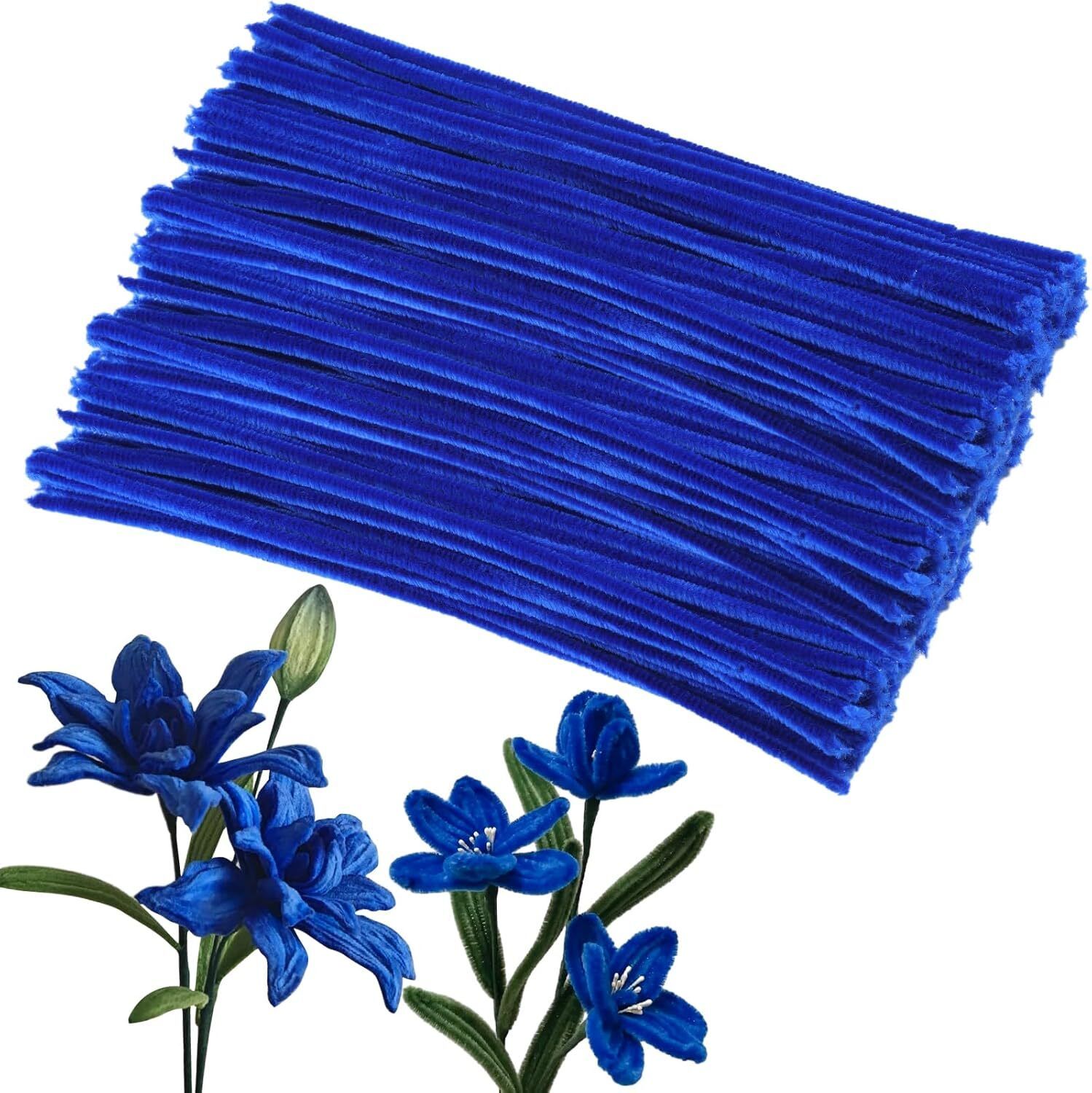 100pcs(Approx) Premium Multicolour pipe Cleaners, 8mm Soft Fuzzy Wire For Craft-image-4