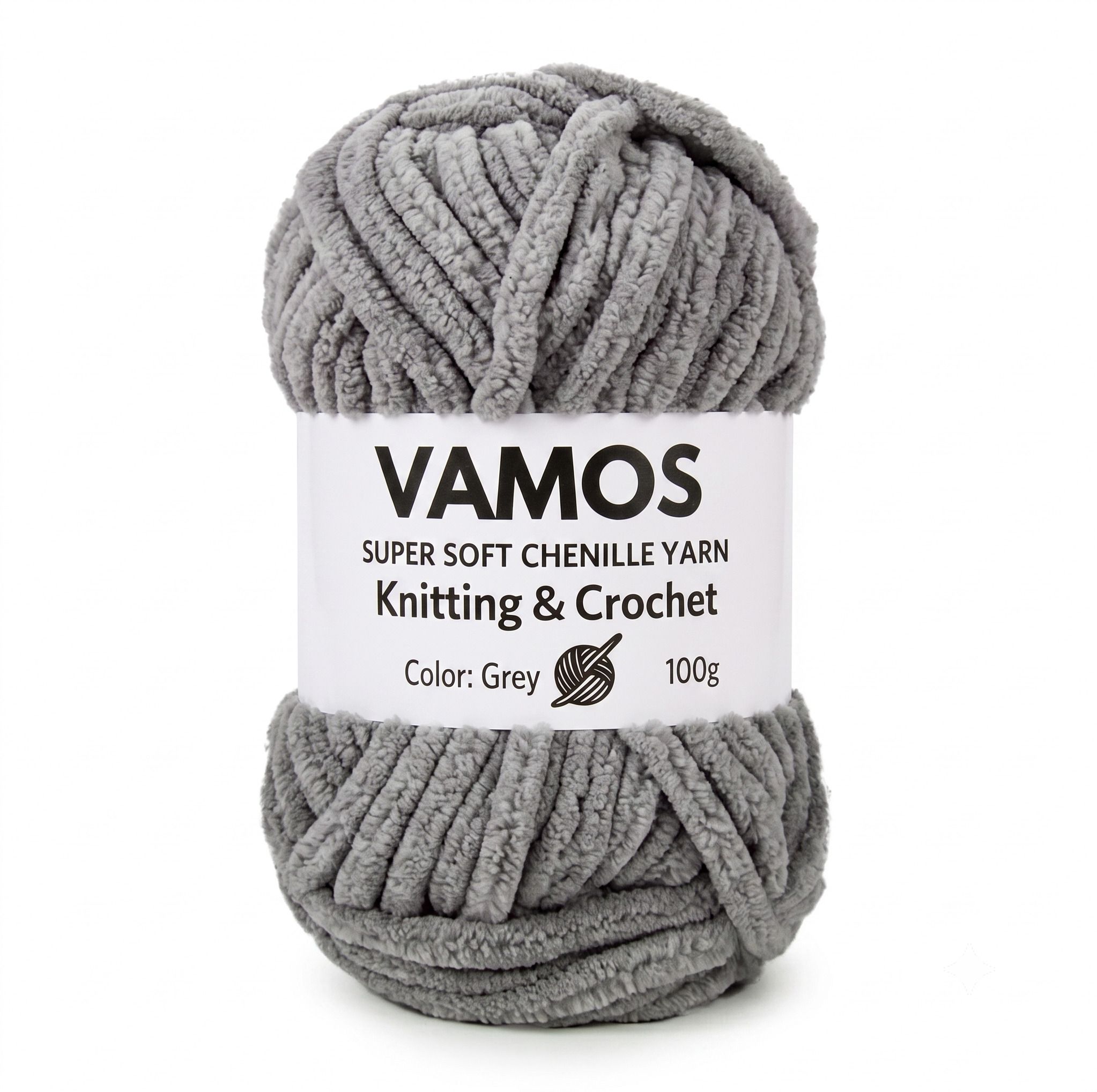 vamos Super Soft Chenille Yarn- 100g for Knitting, Crochet, Amigurumi & DIY Crafts-picture-37
