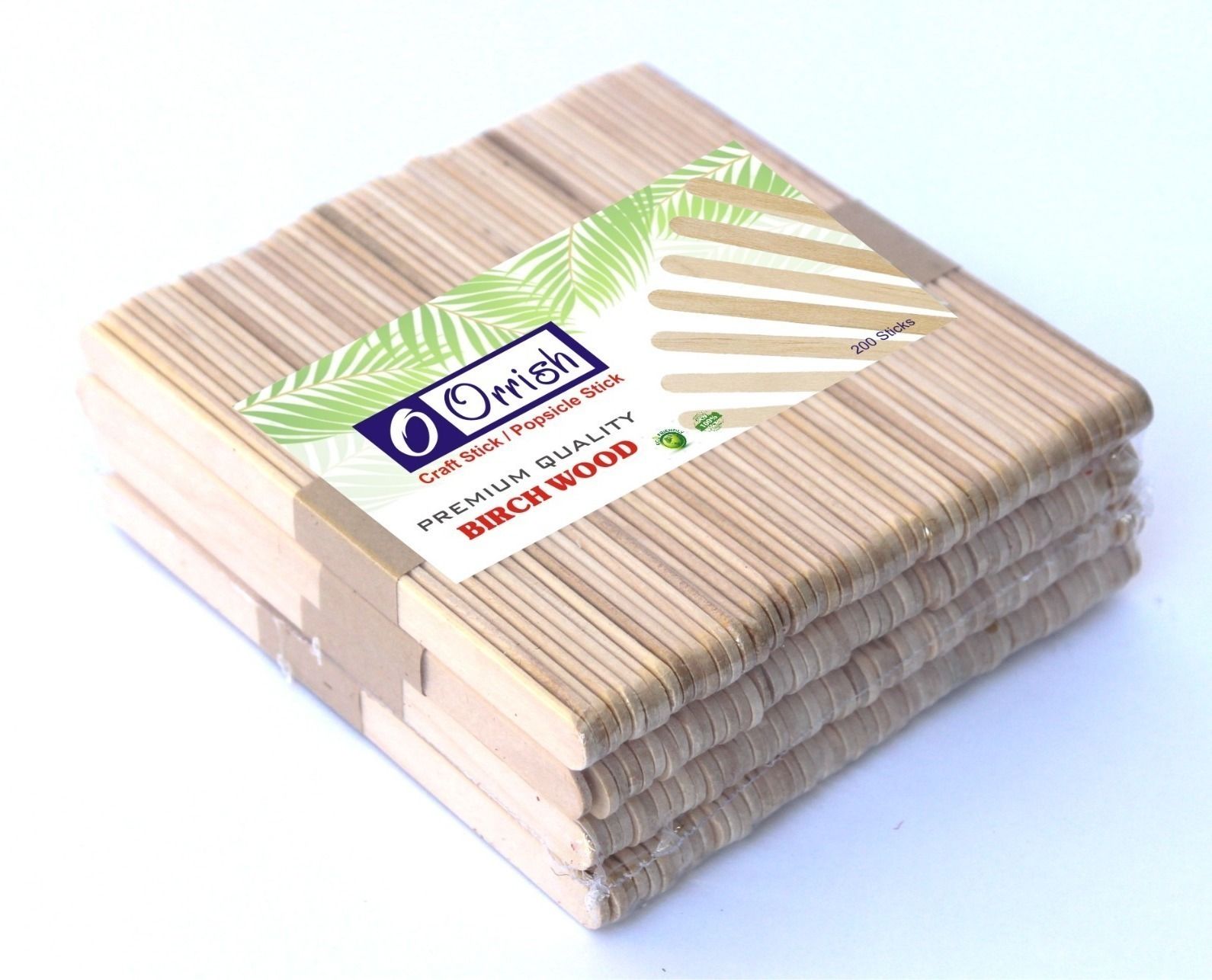 orrish 200 Piece Natural Wooden Ice Cream Sticks-picture-19