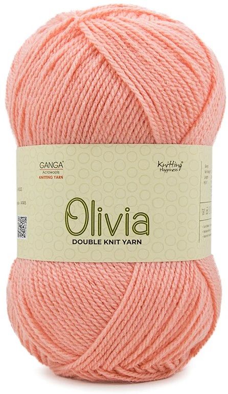 Olivia Hand Knitting and Crochet yarn (Peach Blush) (200gms)-image-15