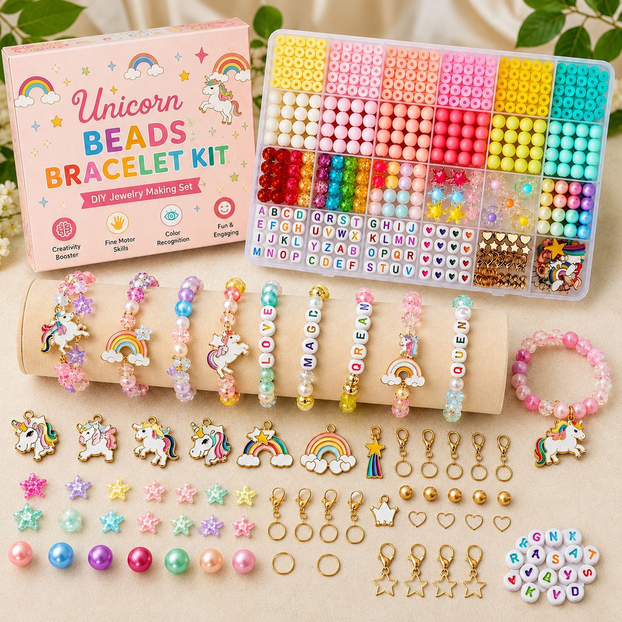 akshar Unicorn Beads Bracelet Kit-picture-13