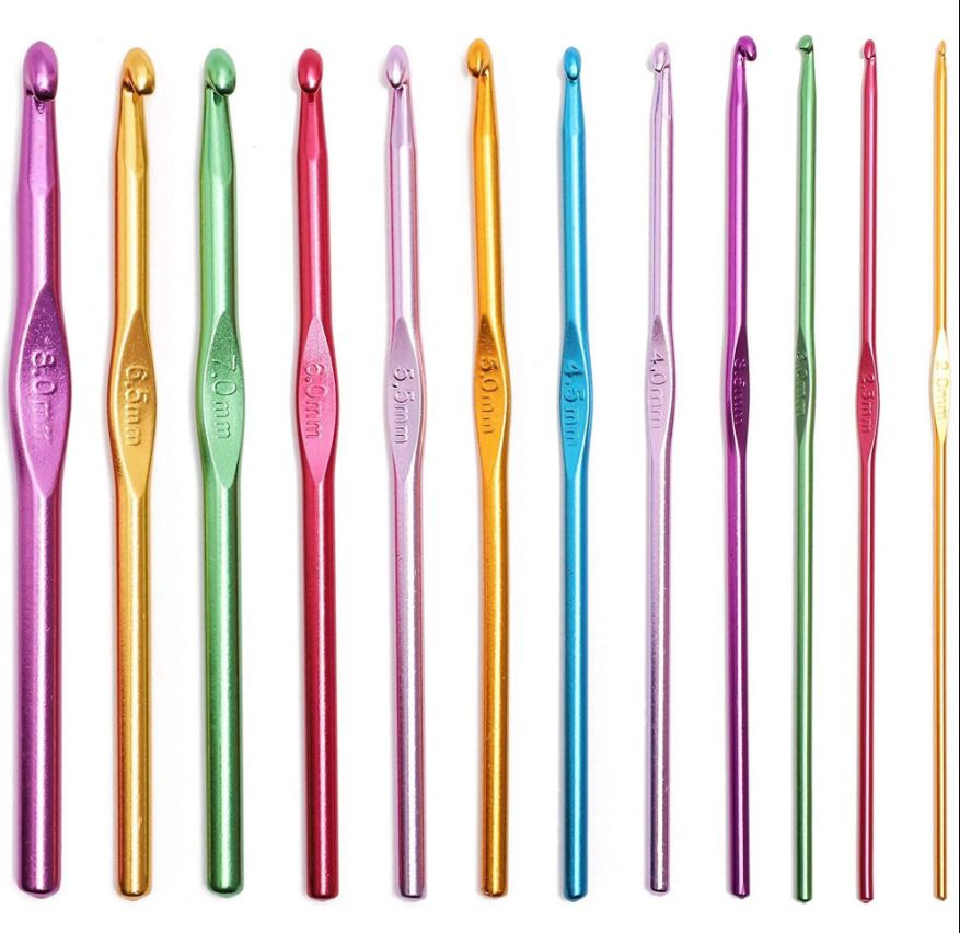 hinshitshu Aluminum Crochet Hooks Knitting Needles Set Multicolor-picture-17