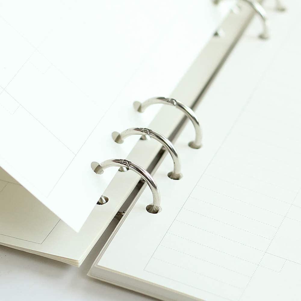 kraftmasters 2 Pcs Silver Book Rings, 3 Holes Metal Loose Leaf Binder Rings, Ring-picture-7