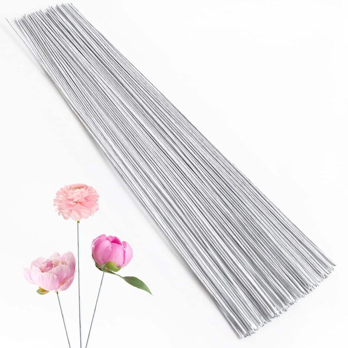 qroof Floral Stem Wire Flower Making – White-picture-23