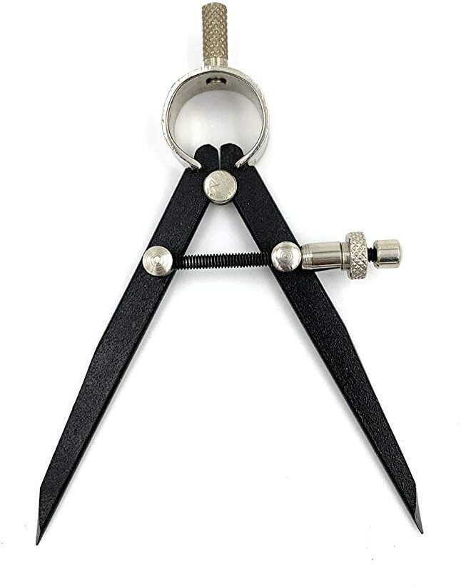 Spring Adjustable Compass Divider 3" Fine Point Black Powder Coated Precision Measuring for Jewellery Marking, Scribing, Craftsman, Architect,Artist,Carpenter Divider Caliper-image-19