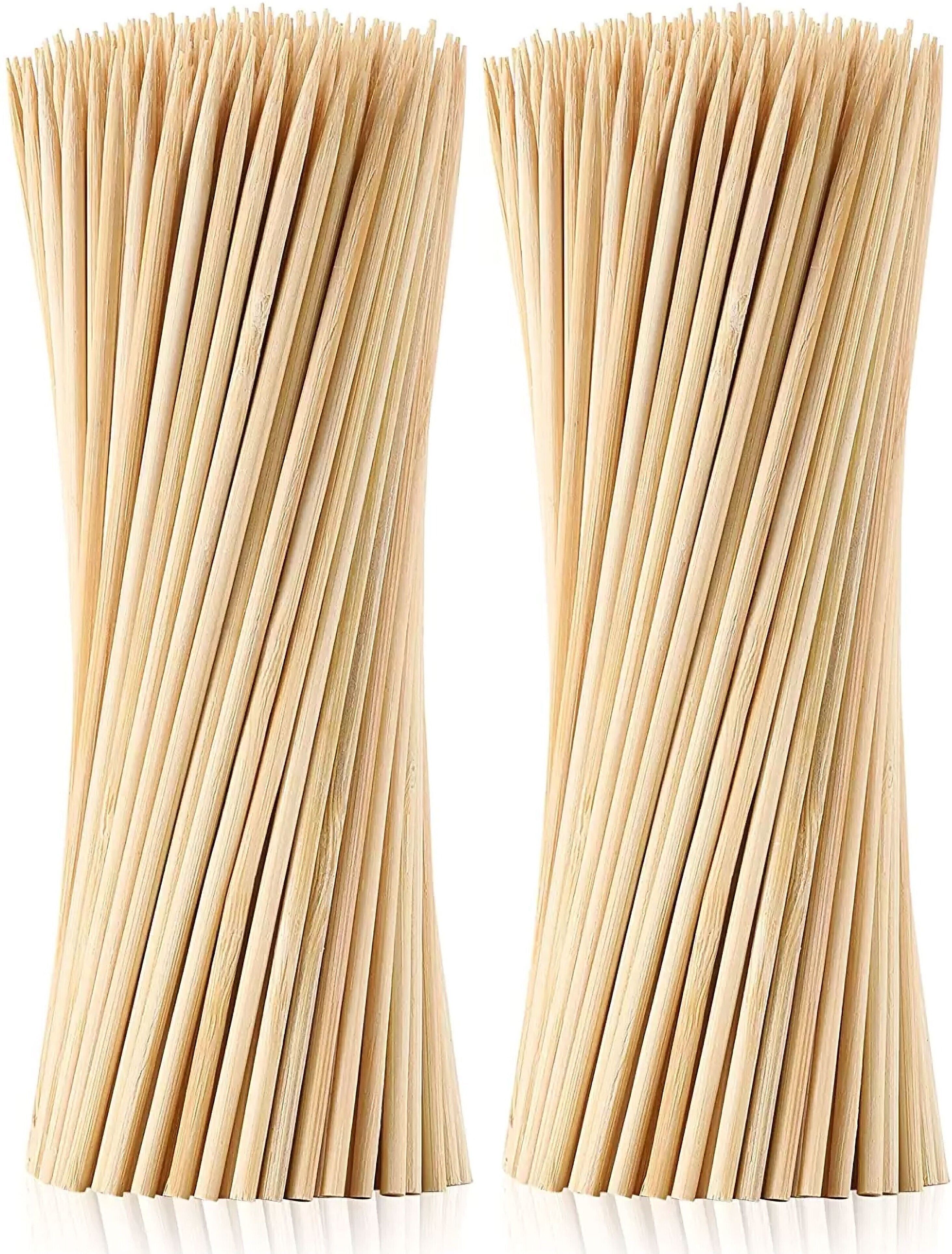 Multipurpose Bamboo Sticks for Craft & BBQ – 100 Pcs