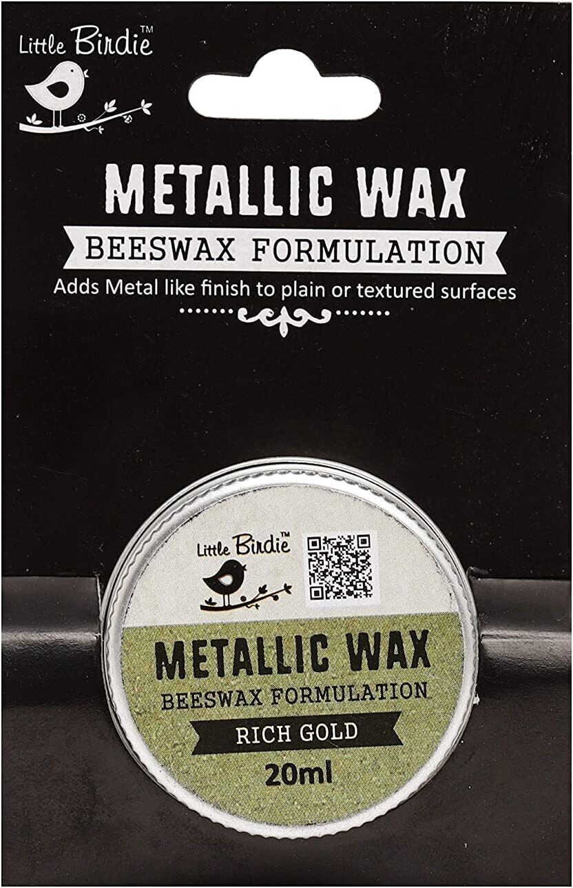 little birdie Metallic Wax - Rich Gold, 20ml, 1pc-picture-10