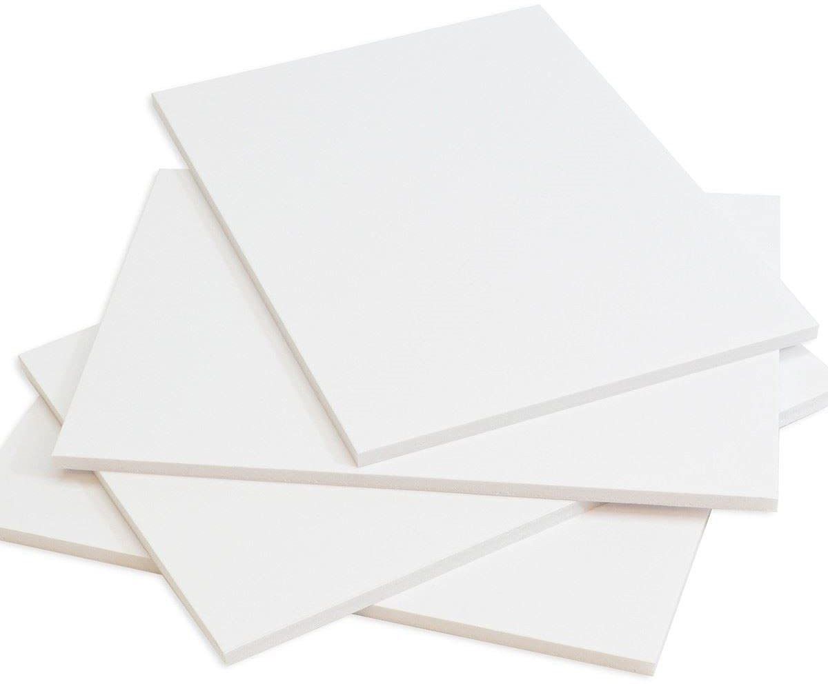 3 mm Craft Foam Board Set White, 8 x 8 Inches - Set of 8