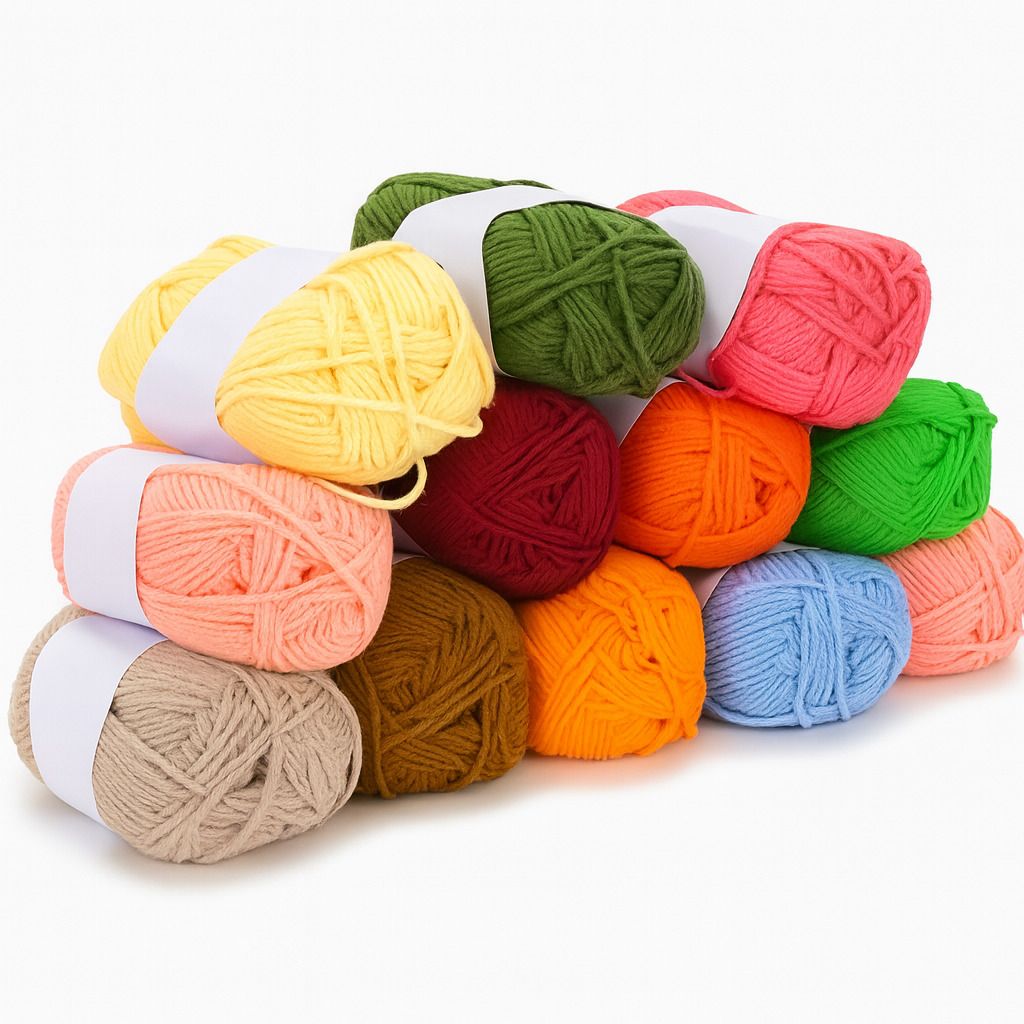 Multicolor Soft Wool Yarn Oon Balls pack of 18 for Knitting & Crochet-image-36