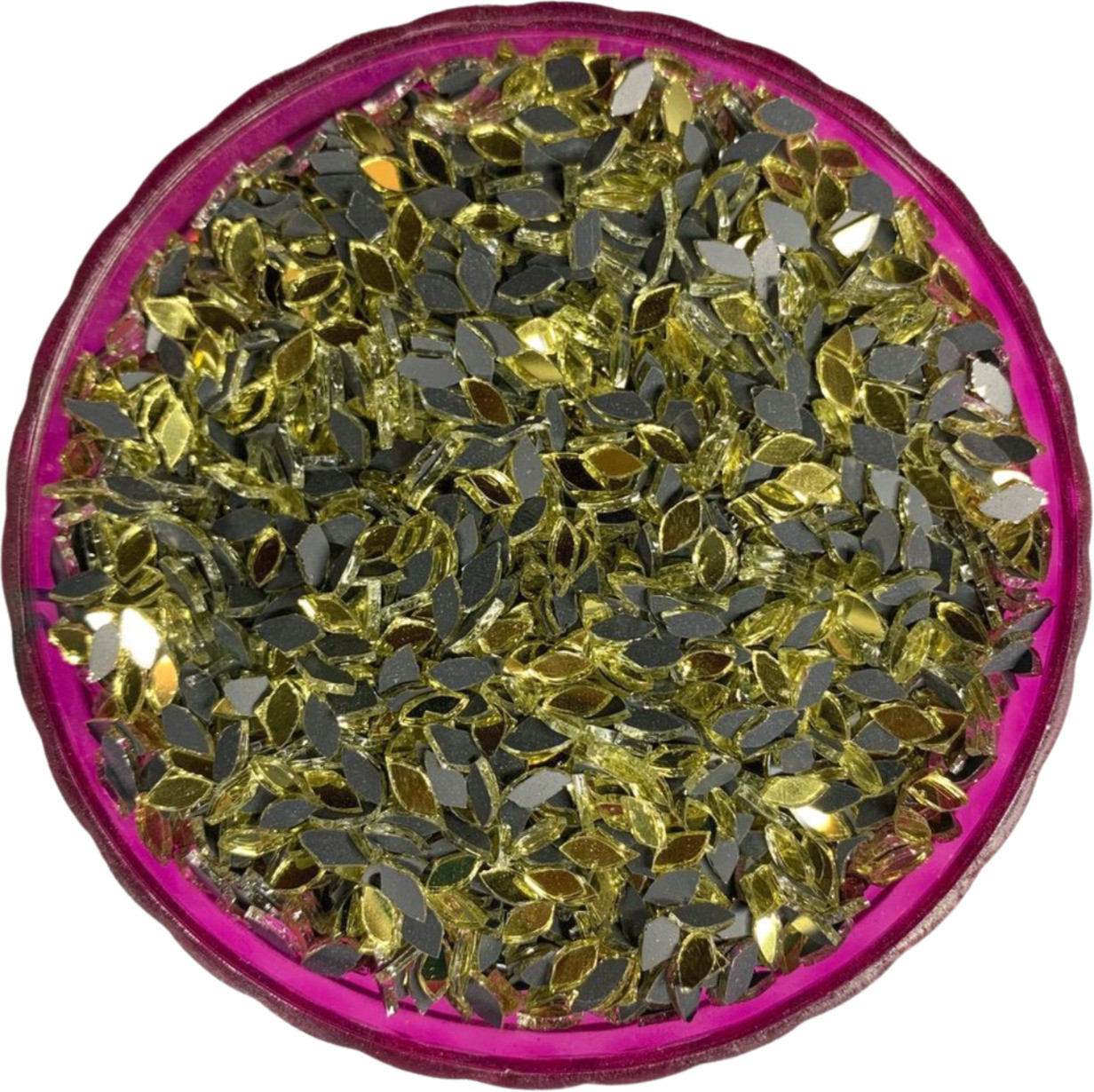 arteneer Kastipan shape golden mirror-7 mm size- 2600pcs image 1