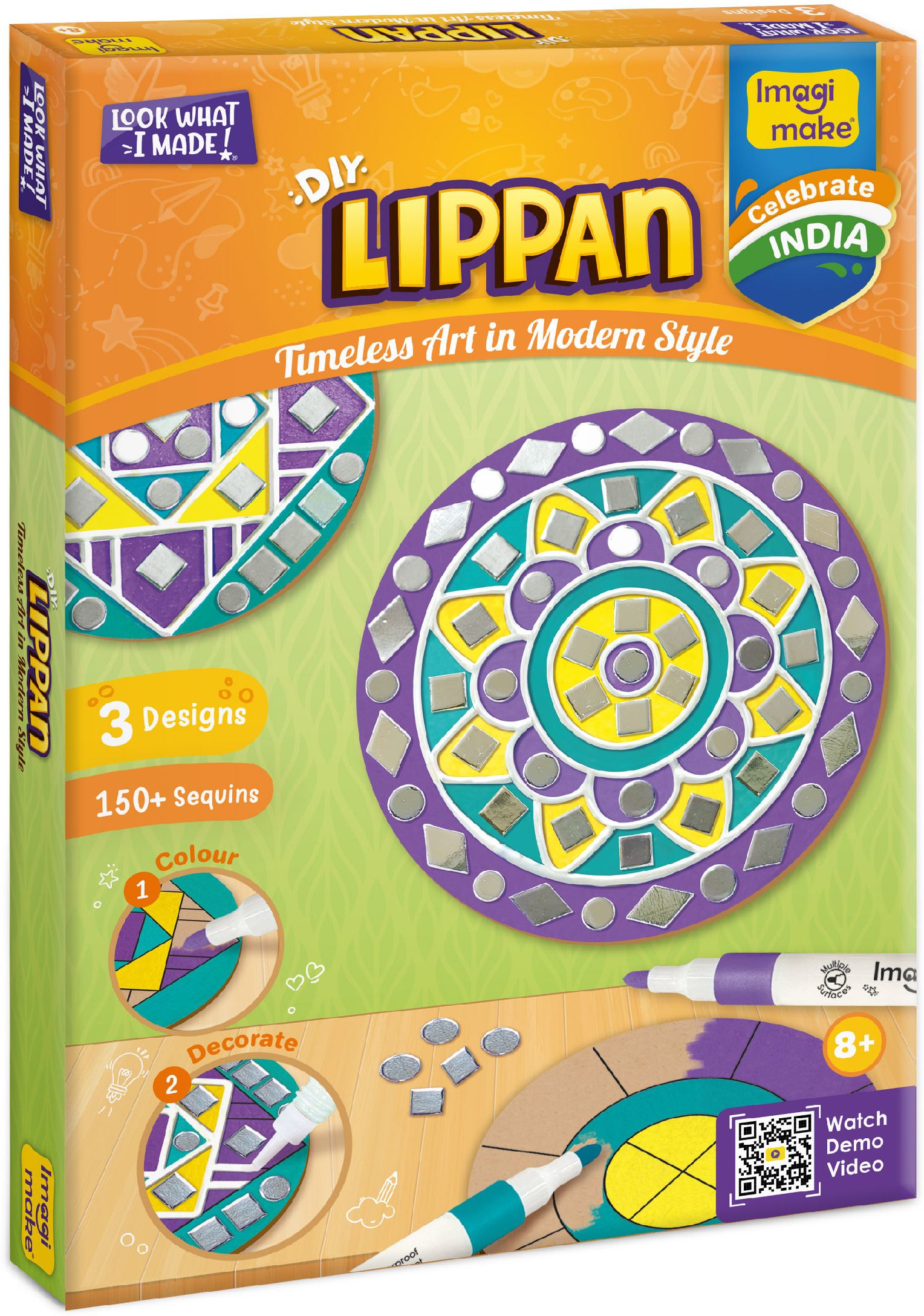 DIY Lippan Art Kit for Girls 9-12 | Coloring & Painting Art Kit|Craft kit-image-31