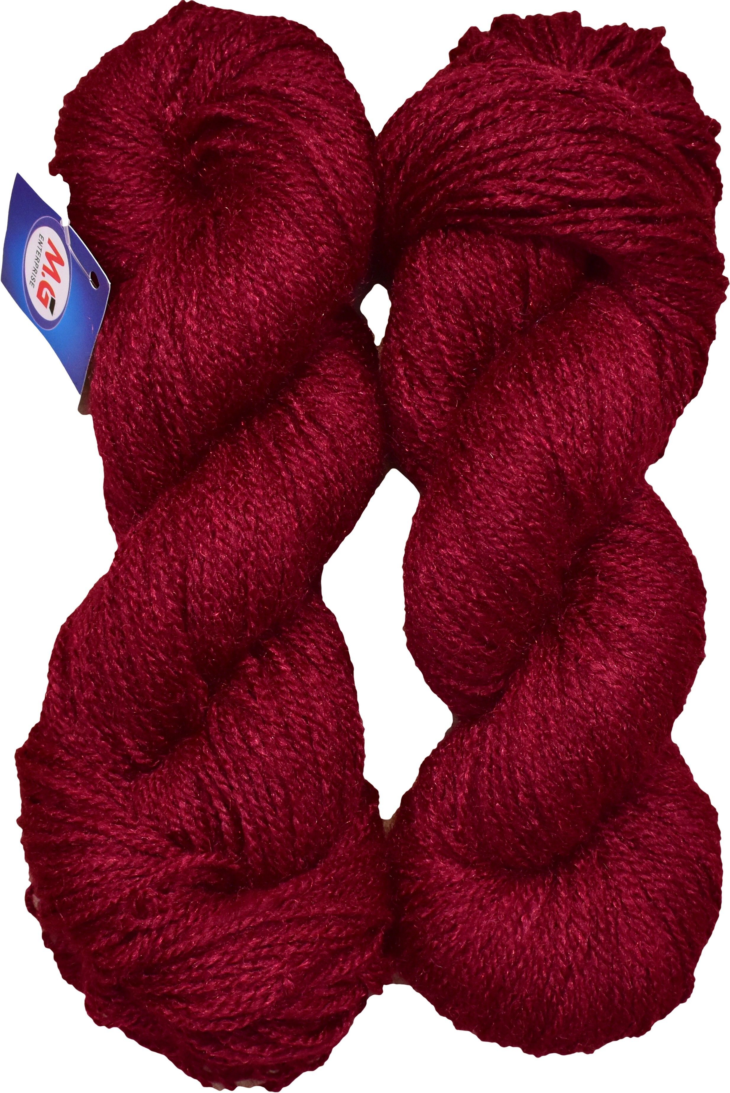 Rabit Excel Mehroon (200 gm) Wool Hank Hand knitting wool / Art Craft soft fingering crochet hook yarn, needle knitting yarn thread dyed-image-25