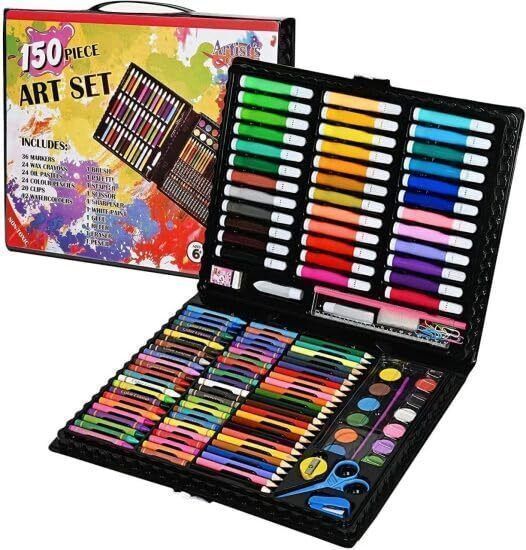 kapextradehub 150-Piece Premium Art Set for Kids & Adults | Sketch, Drawing, Painting Kit-picture-16