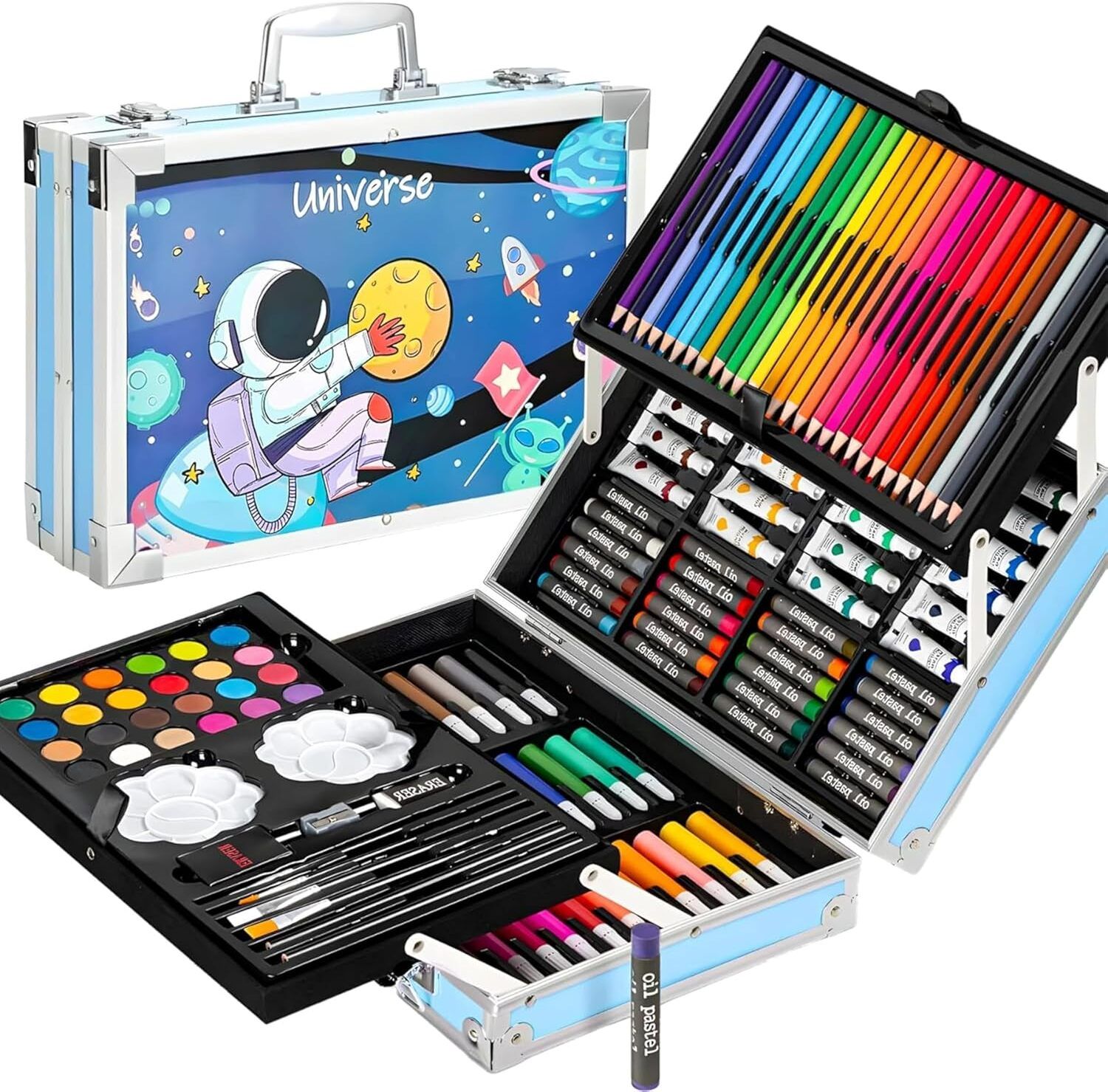 astronaut Art Kit for girls Unicorn Art & Craft Set, 145 Pieces Color Set-image-24