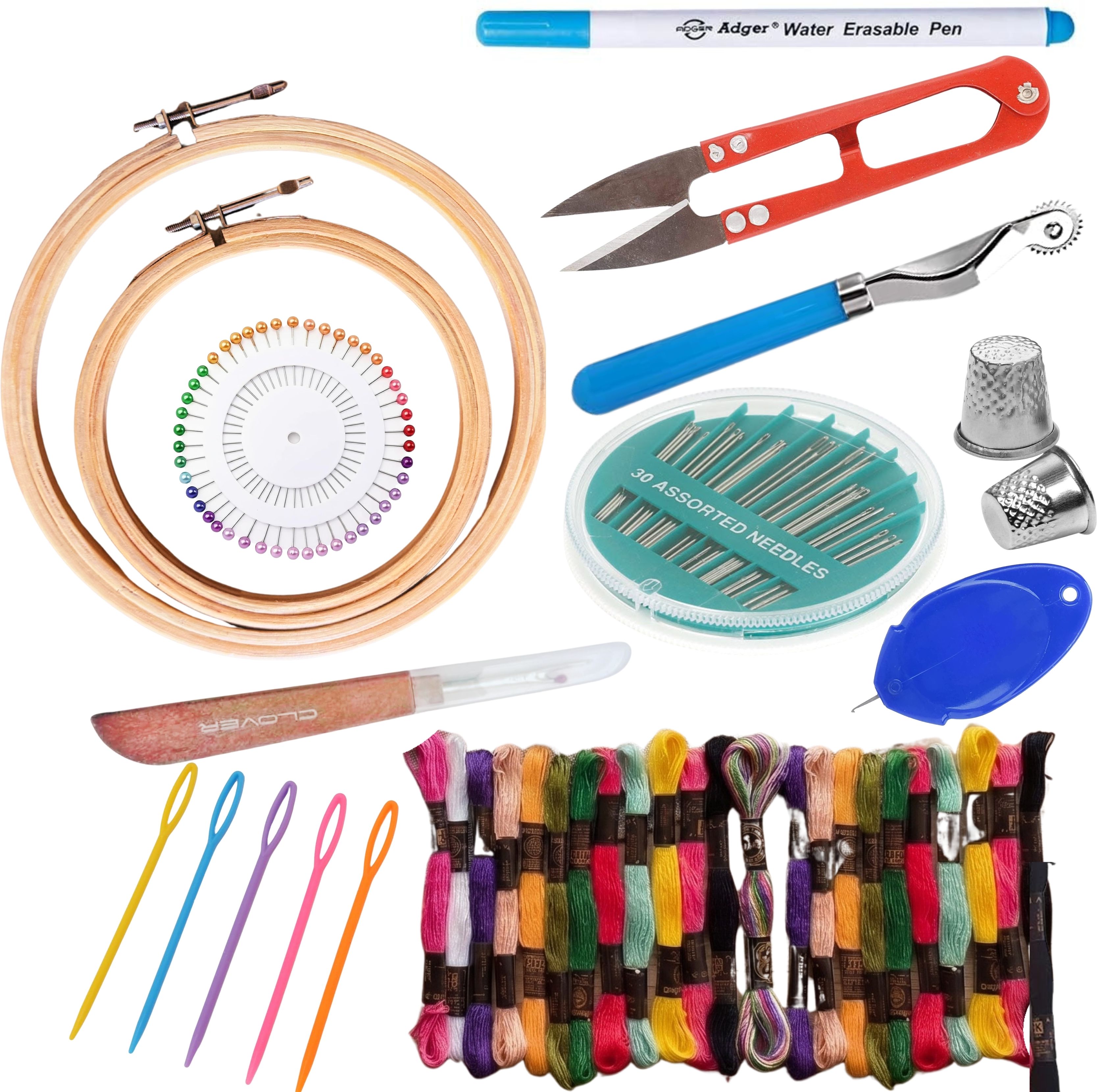 Complete Hand Embroidery Material Kit & Cross Stitch Starter Kit for Beginners-image-17