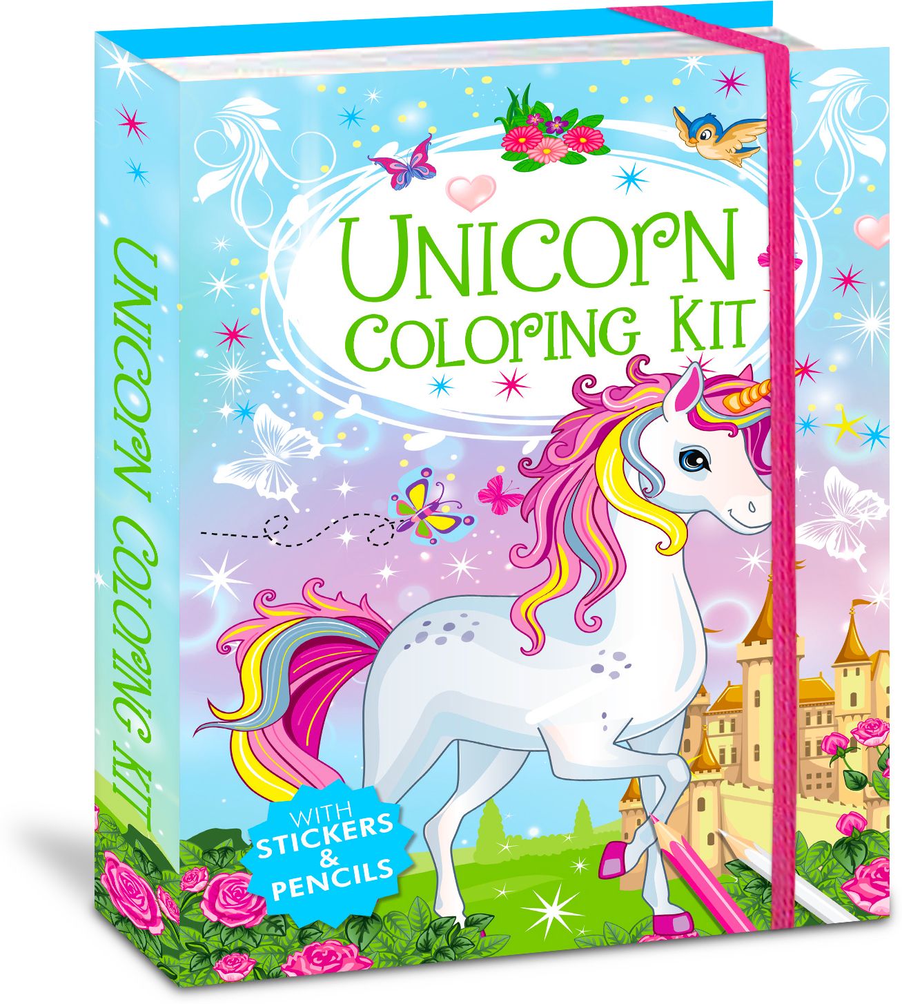 Trendy Unicorn Kit with Attractive Pencils and Stickers-image-1