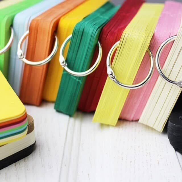 Brightlance 38mm Loose Leaf Binder Ring Key Chain Key Rings Card Ring Stainless Steel (10pc) Manual Ring Binder-image-29