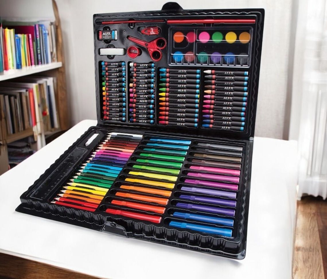 kapextradehub 150 Piece Student Drawing Painting Crafts Children Drawing Colouring Set-picture-48