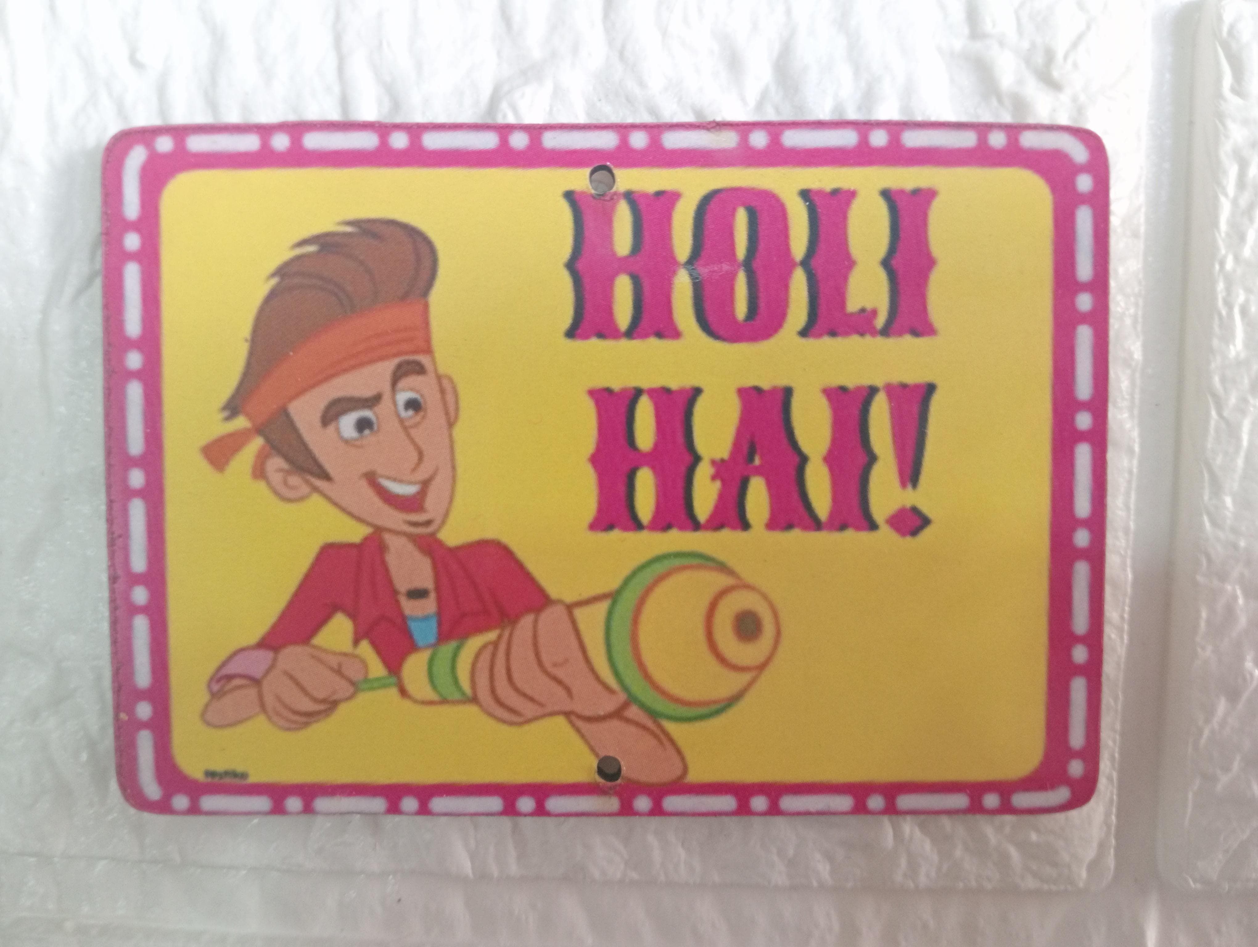 Holi Hai MDF Decoration Sign Holi Party Pack of 2 (RM-HM10) Cardboard Cut-outs-image-31