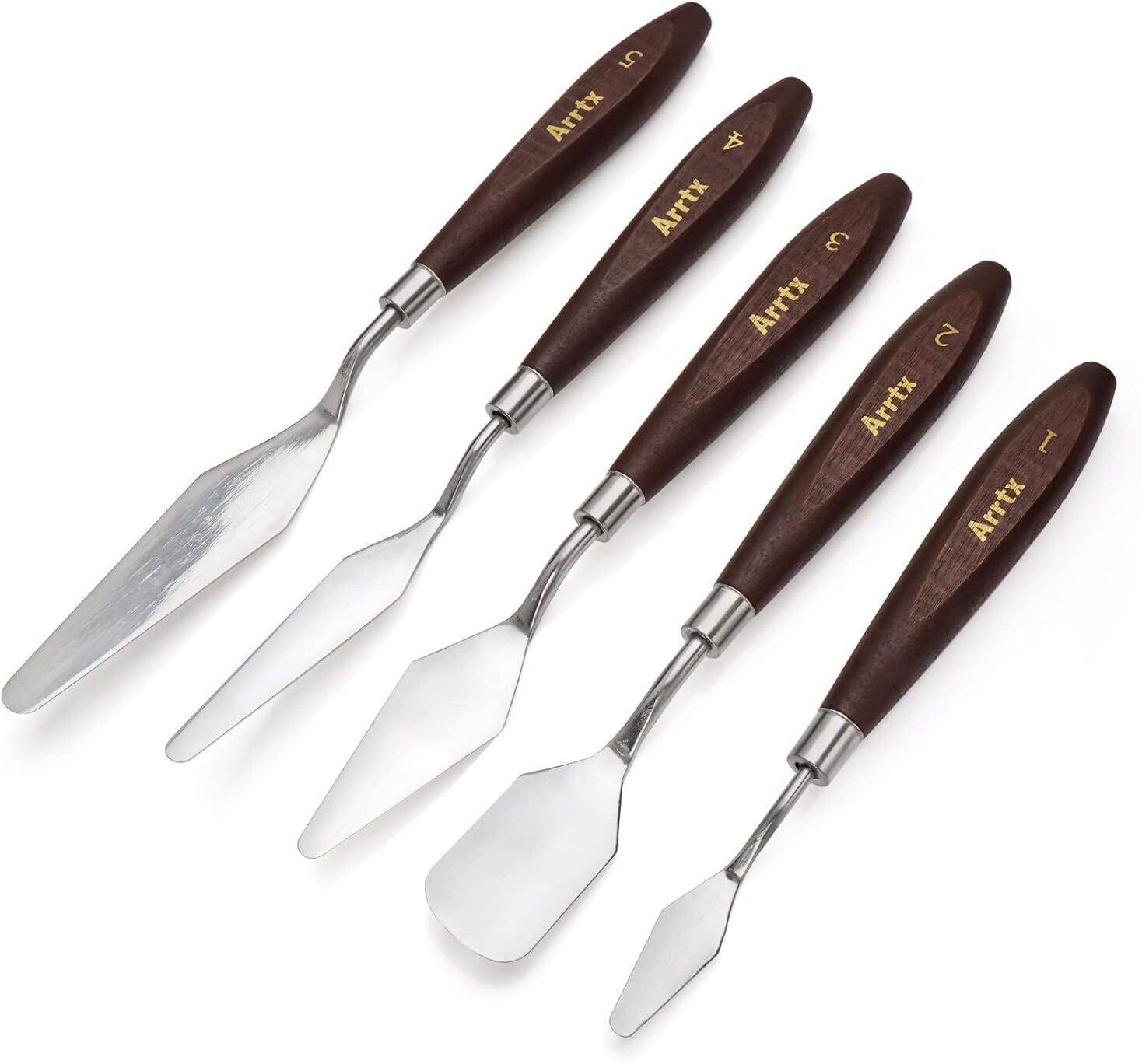 5 Pcs Painting Knives Spatula Palette Knife Painting Accessories Color Mixing