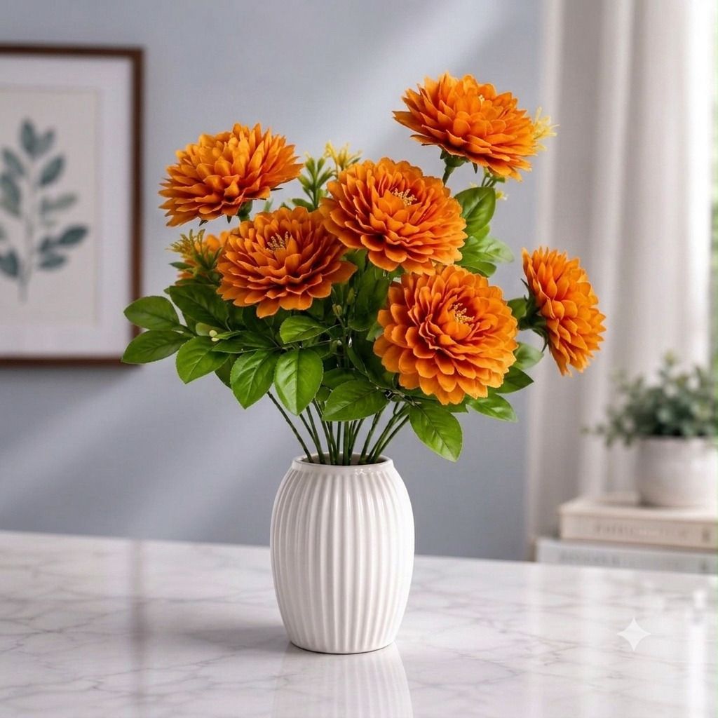 yashika Artificial Flower Multicolor Wild Flower Artificial Flower with Pot-picture-8