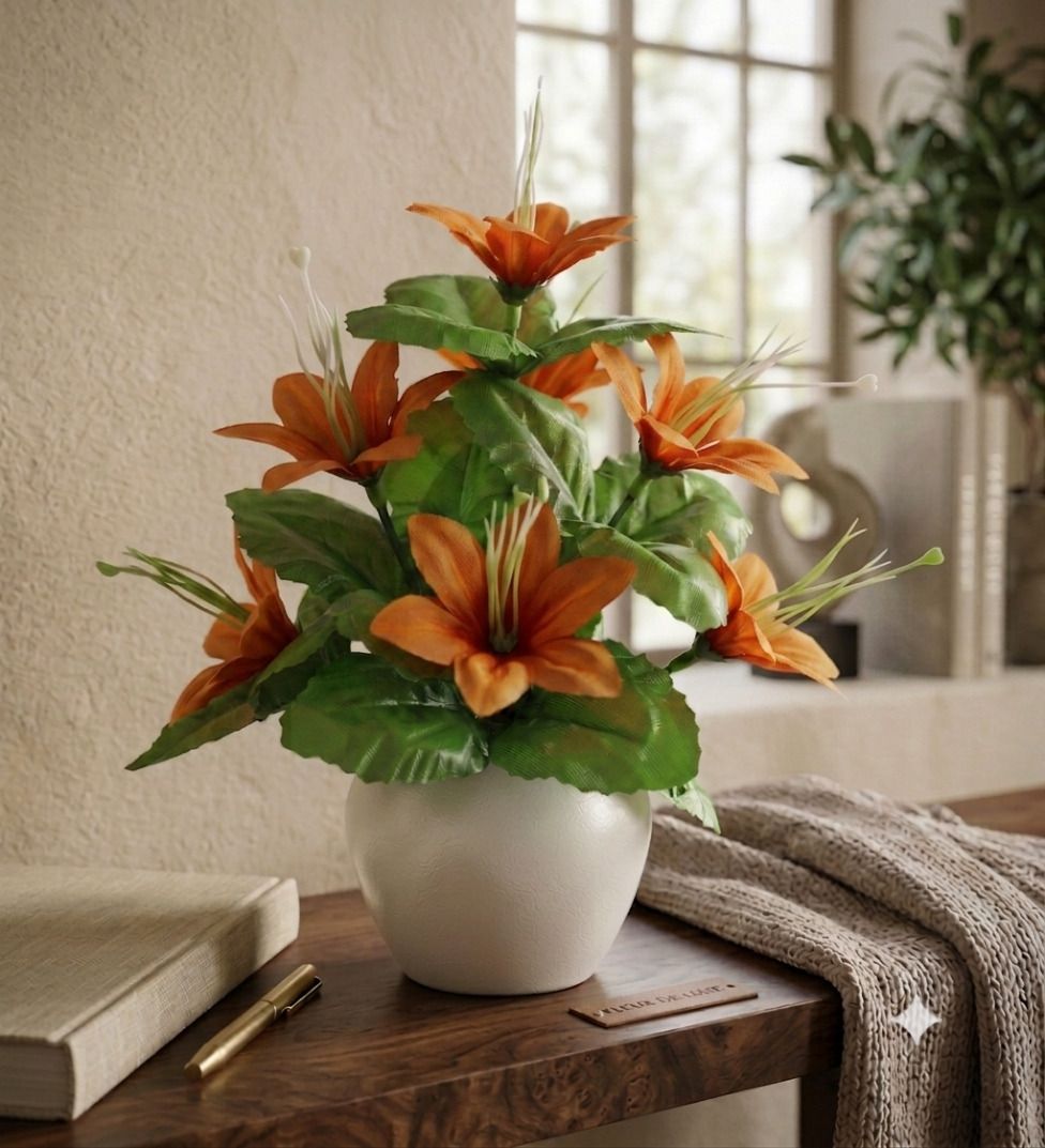 yashika Artificial Flower Multicolor Wild Flower Artificial Flower with Pot-picture-28