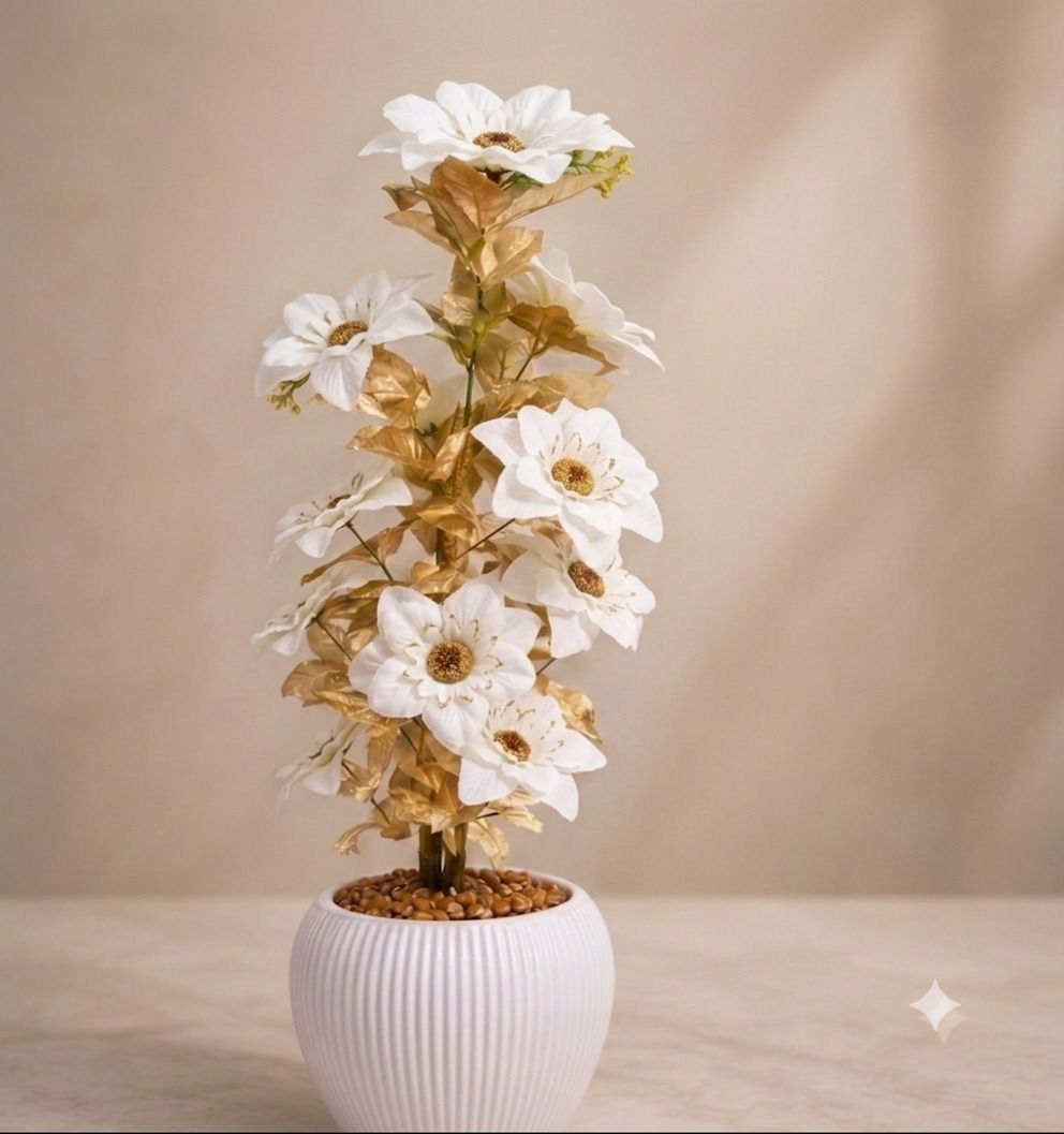 yashika Artificial Flower Multicolor Wild Flower Artificial Flower with Pot-picture-36