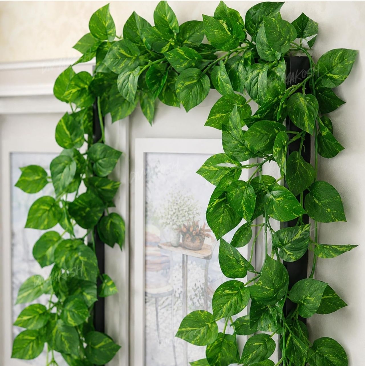 Set of 4 ARTIFICIAL MONEY PLANT FOR WALL BALCONY DECOR Artificial Plant-image-32