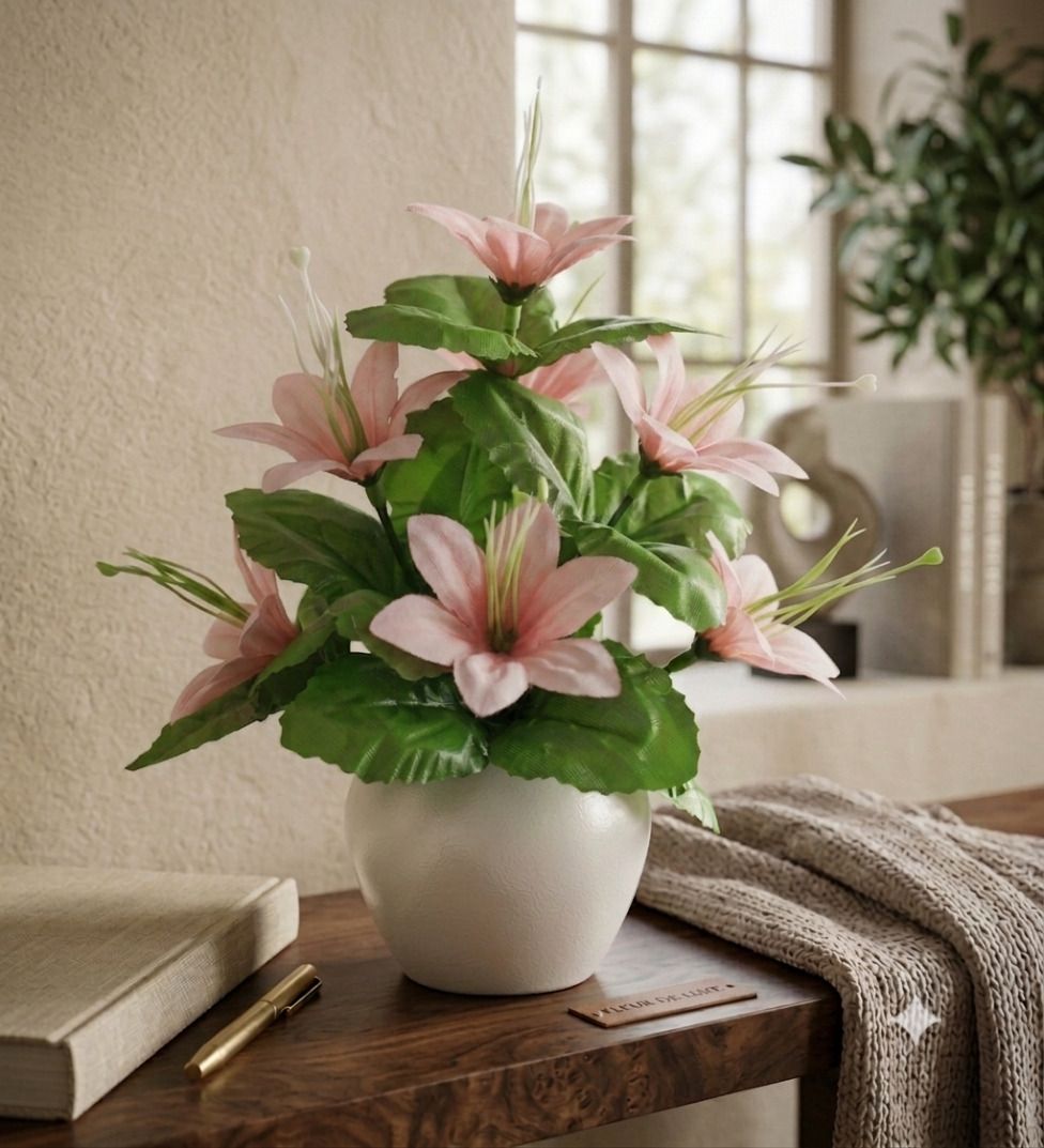 yashika Artificial Flower Multicolor Wild Flower Artificial Flower with Pot-picture-24