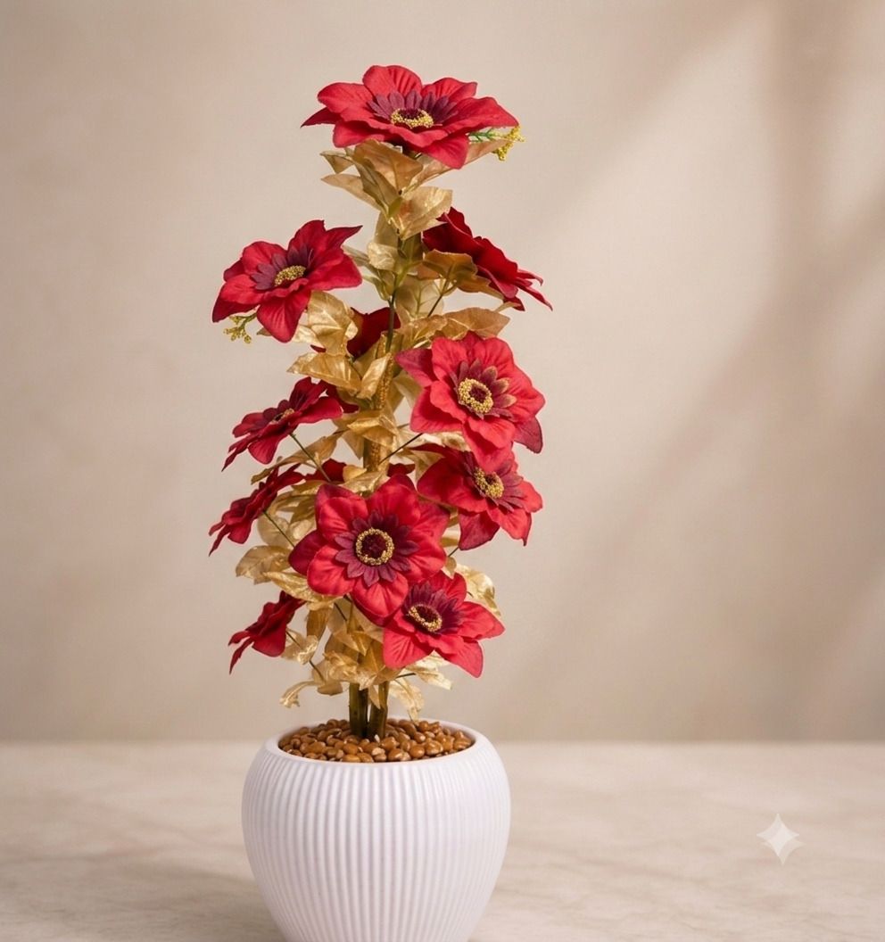 yashika Artificial Flower Multicolor Wild Flower Artificial Flower with Pot-picture-25
