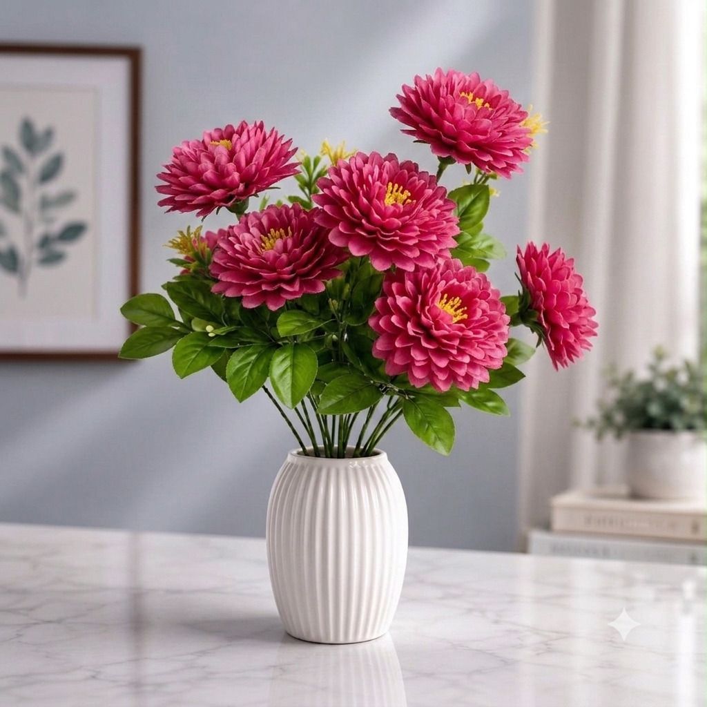 yashika Artificial Flower Multicolor Wild Flower Artificial Flower with Pot-picture-20