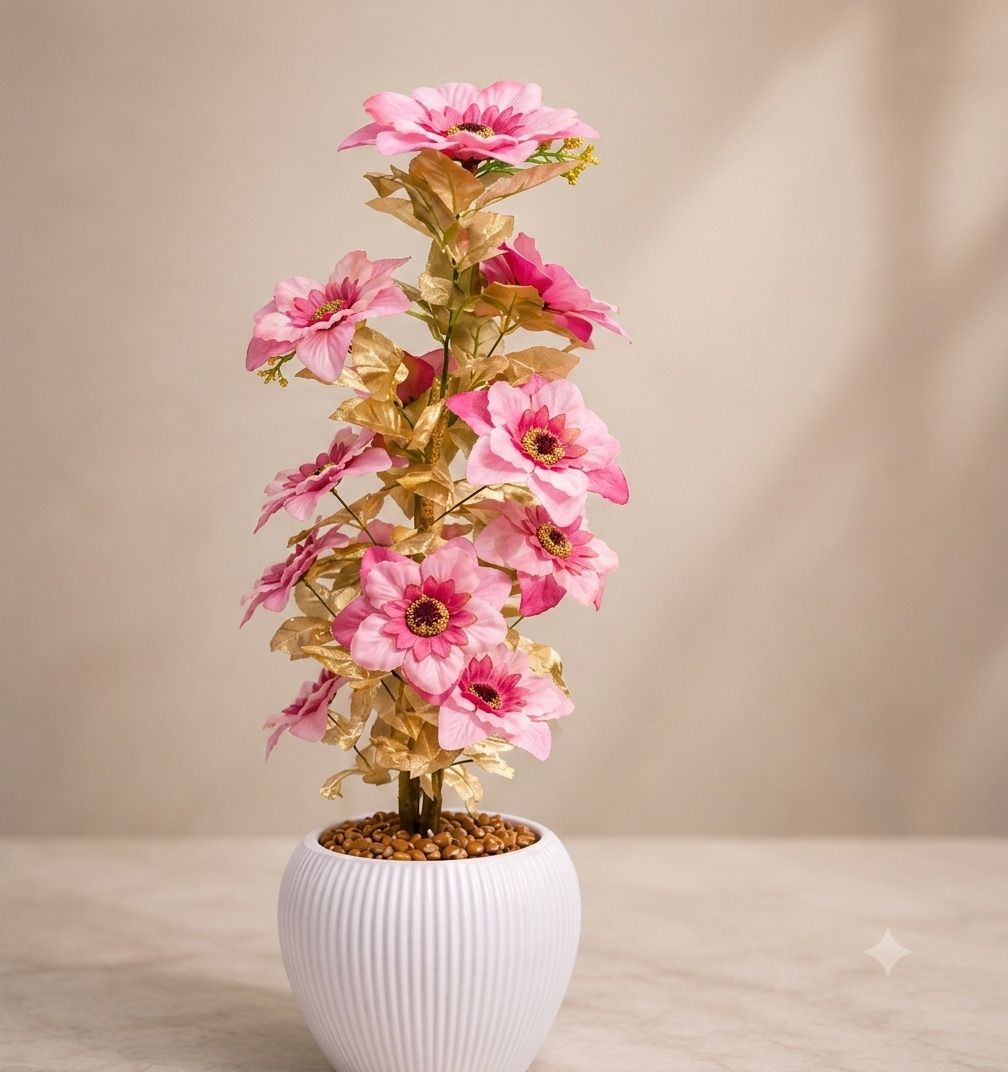 yashika Artificial Flower Multicolor Wild Flower Artificial Flower with Pot-picture-37