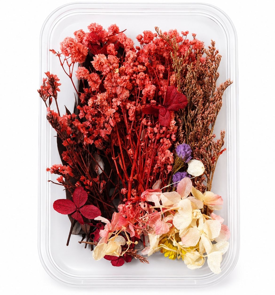 Assorted Dried Flower Mix Multicolor Dried Sticks, Hydrangea, Wild Flower Artificial Flower-image-43