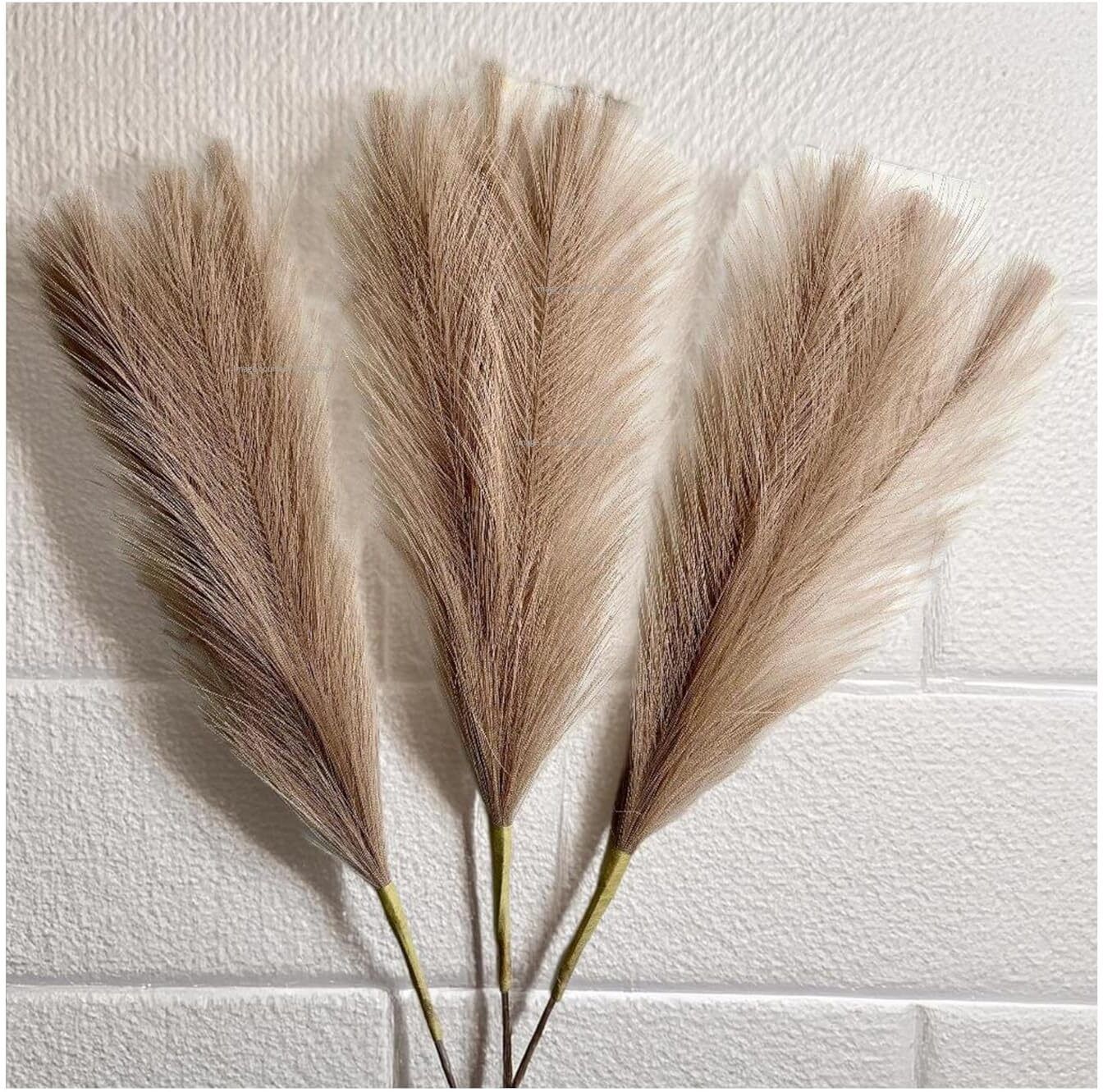Faux Pampas Grass Small Artificial Fake Flowers Brown Dried Sticks Artificial Flower-image-17