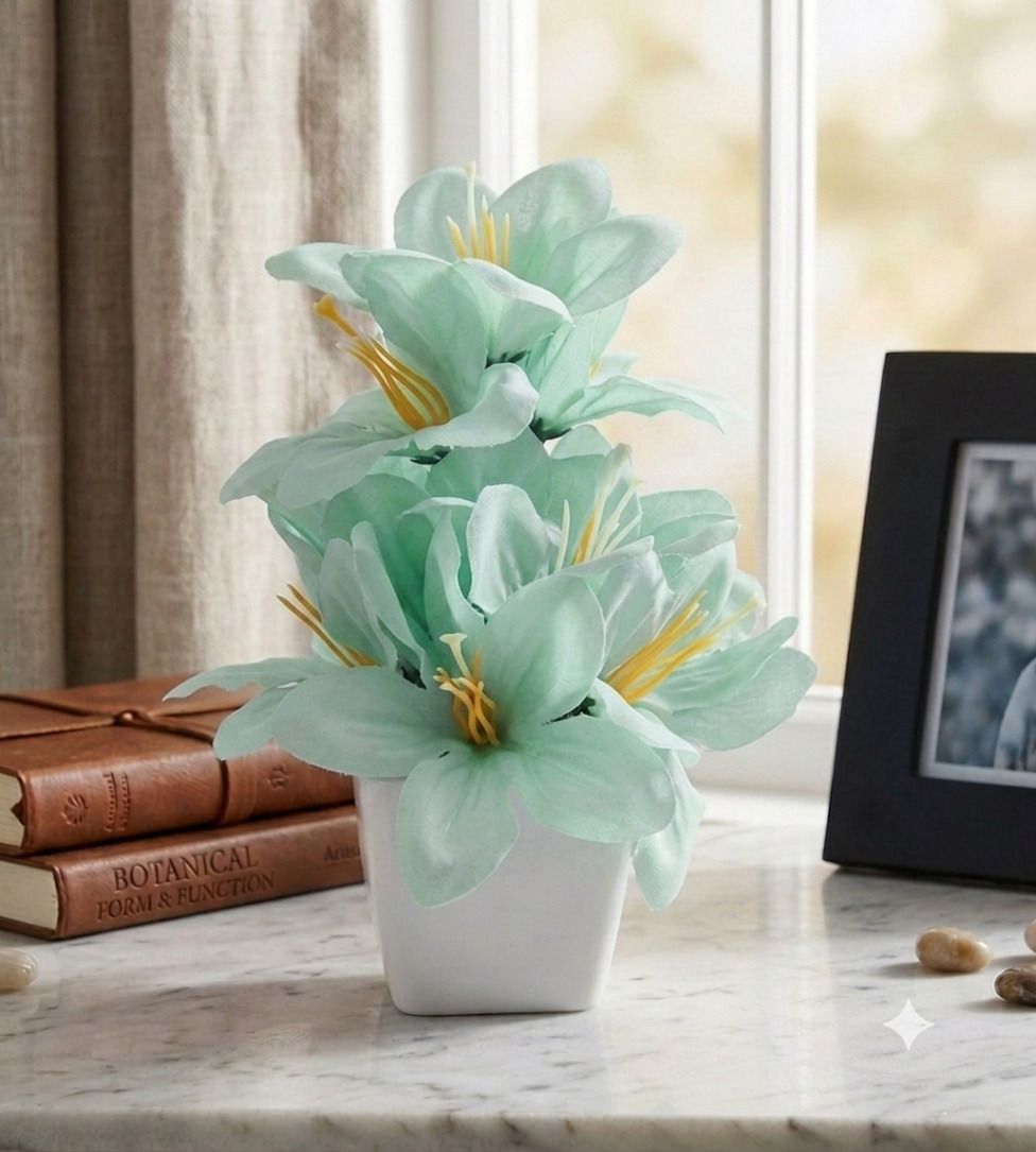yashika Artificial Flower Multicolor Wild Flower Artificial Flower with Pot-picture-31