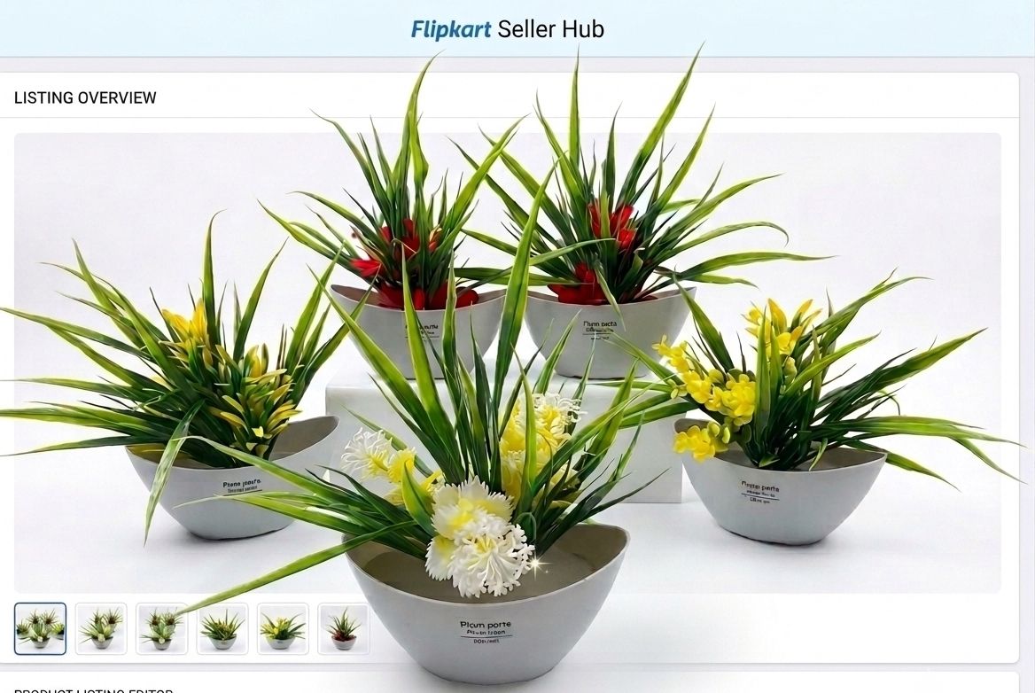skassociates Multicolor Cornus Artificial Flower with Pot-picture-31