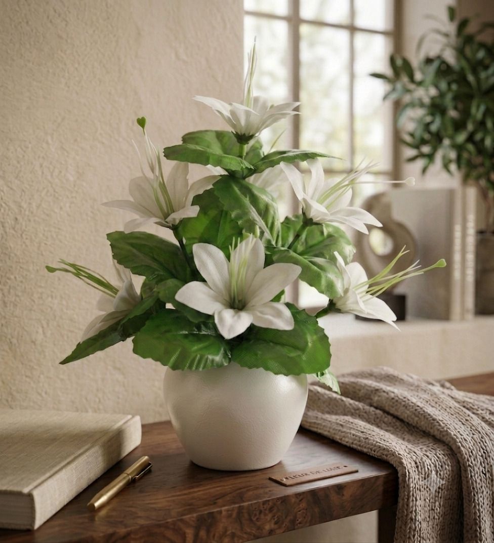 yashika Artificial Flower Multicolor Wild Flower Artificial Flower with Pot-picture-26