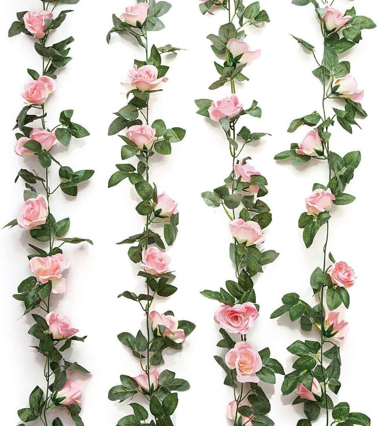 tied ribbons Artificial 6ft Rose Garland Strings for Home, Wall, Garden, Hanging, 69pcs Small Multicolor Rose Artificial Flower-picture-11