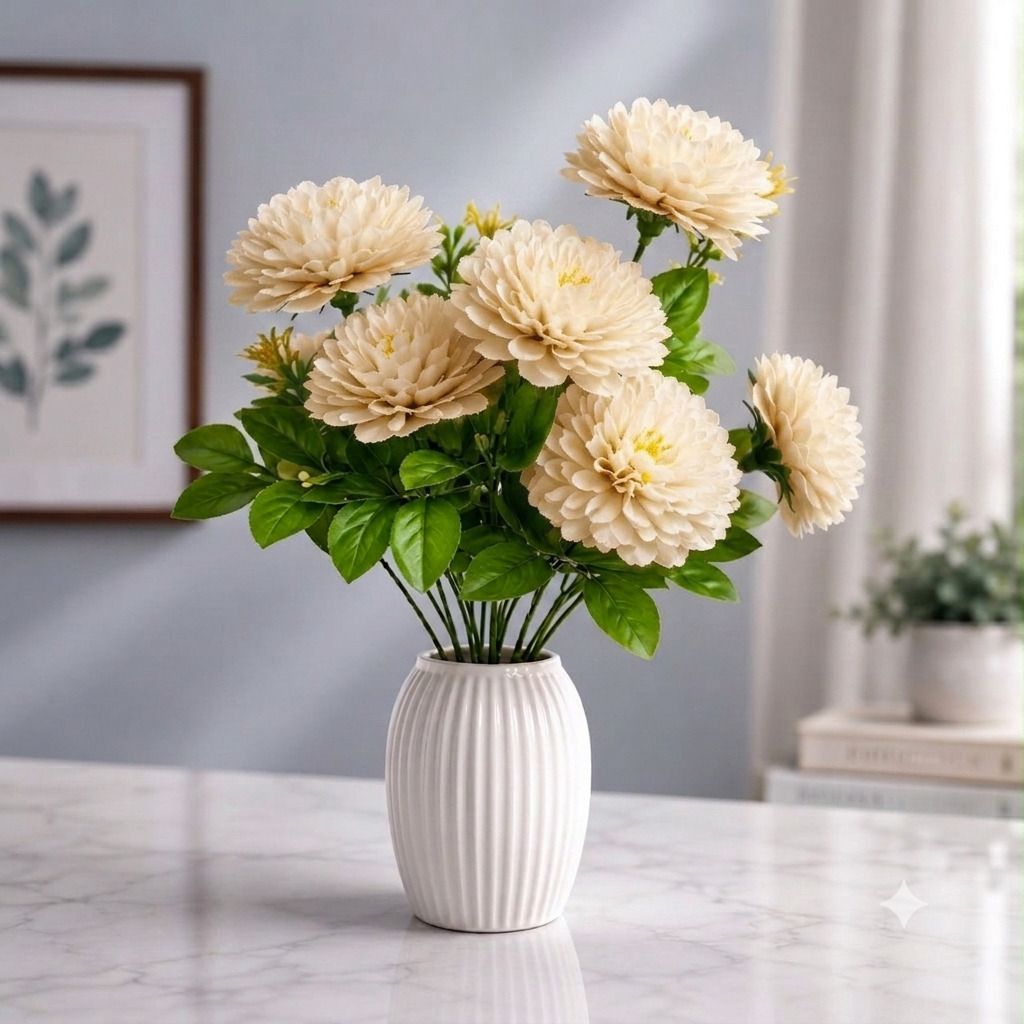 yashika Artificial Flower Multicolor Wild Flower Artificial Flower with Pot-picture-30
