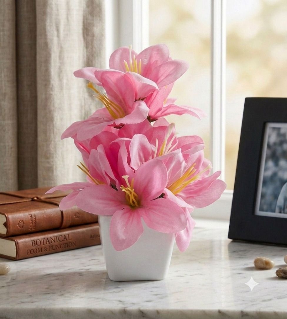 yashika Artificial Flower Multicolor Wild Flower Artificial Flower with Pot-picture-27