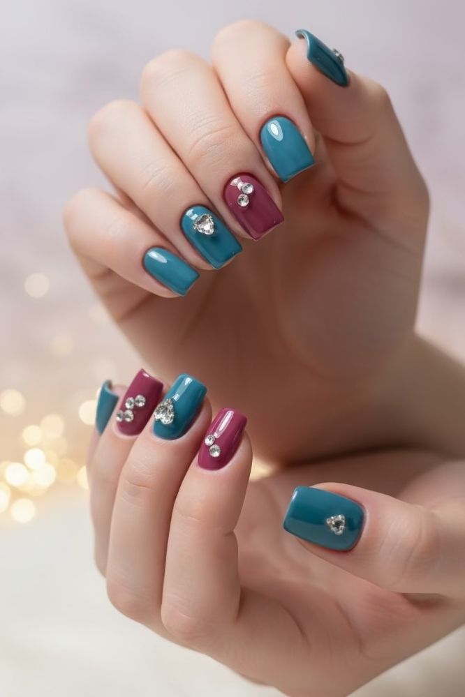 mishikanaturals New design nails Purple, Blue-picture-33