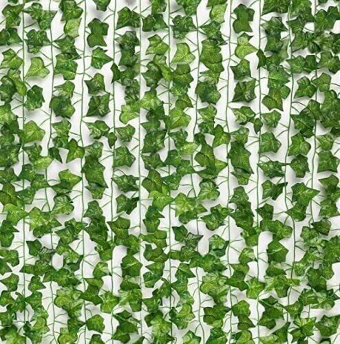 risempire Artificial Creeper Plants 30 Leaves -Each String 7.2 ft ( 2 String) Artificial Plant-picture-24