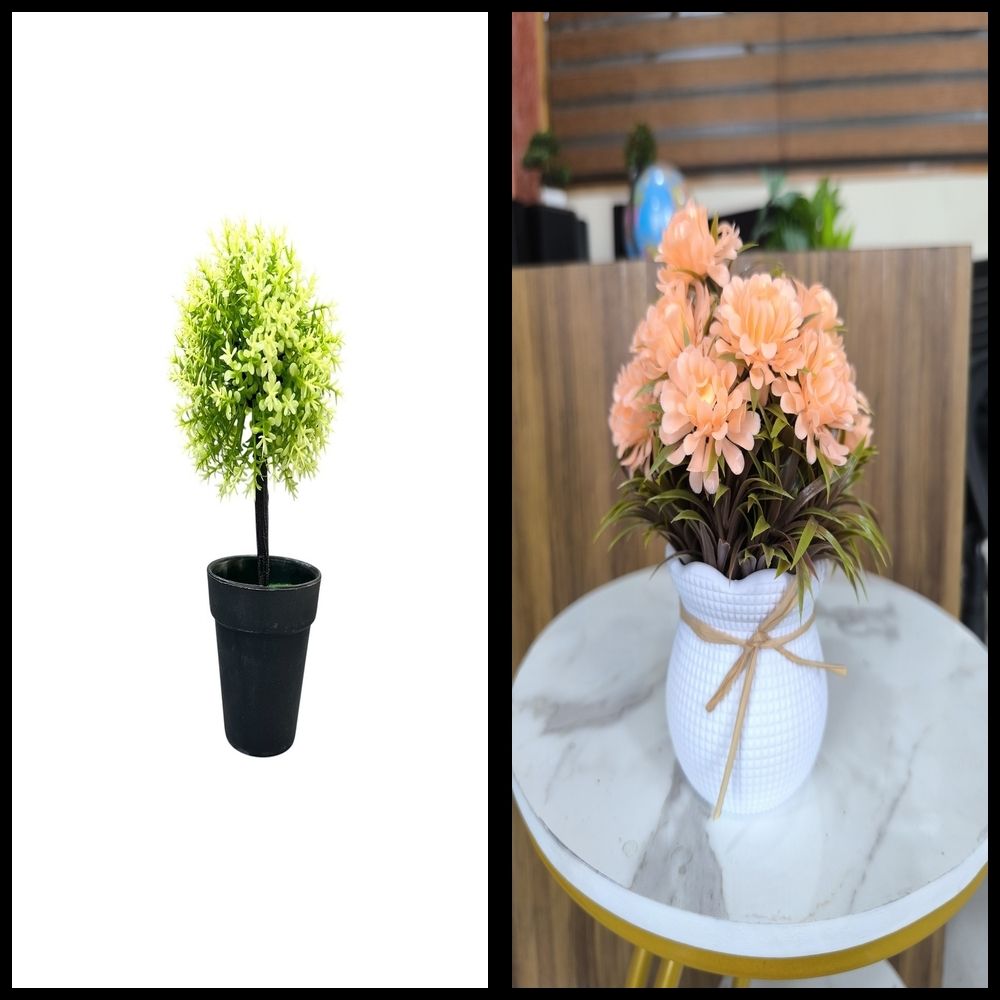 nexat Artificial Plant with Pot for Decoration of LivingRoom, Showcase or Office Table Bonsai Wild Artificial Plant with Pot-picture-44