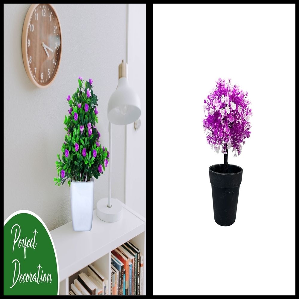 lakhaji Artificial Plant with Pot for Decoration of LivingRoom, Showcase or Office Table Bonsai Wild Artificial Plant with Pot-picture-13