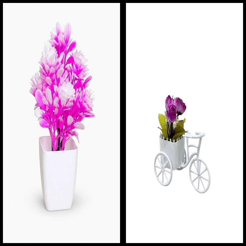 nexat Artificial Plant with Pot for Decoration of LivingRoom, Showcase or Office Table Bonsai Wild Artificial Plant with Pot-picture-20