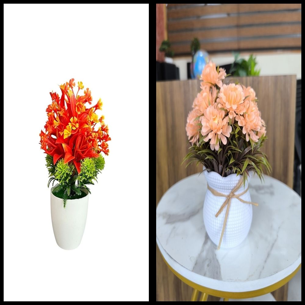 nexat Artificial Plant with Pot for Decoration of LivingRoom, Showcase or Office Table Bonsai Wild Artificial Plant with Pot-picture-8